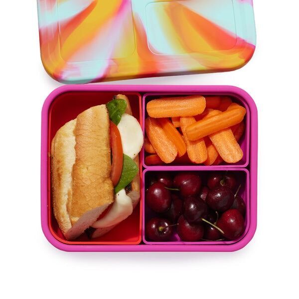 1. LunchBots Silicone Bento Lunch Box